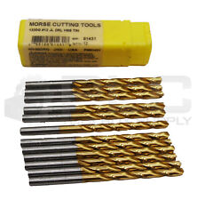 NEW PACK OF 12 MORSE CUTTING TOOLS 91431 #12 JOBBER LENGTH DRILL 1330G picture