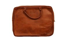 Genuine Leather Laptop Sleeve with Handle for 15-15.6