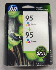 Genuine HP 95 Tri-Color Dual/Combo Pack Ink Cartridges NEW/Expired (CD886FN) picture