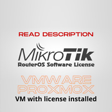 Mikrotik Router Unlimited (Virtual Machine ONLY) License CHR installed inside picture