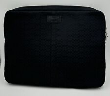 Coach Signature Laptop Sleeve Black Classic C Jacquard Padded Case 15” Logo picture