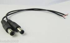 10pcs 5.5mm x 2.5mm 5.5/2.5 CCTV Power Charger DC Power Male Plug Cable 30cm picture
