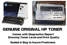 Mostly New Genuine HP 58X Toner Cartridge Printer-Tested 60% Toner SEALED BAG picture