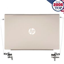 New HP Pavilion 15-CS 15-CW 15-CS3055WM LCD Back Cover + Hinges L51800-001 Gold picture