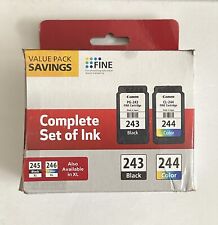 CANON INK COMPLETE SET OF INK 243 BLACK, 244 COLOR picture
