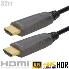 32FT HDMI 2.1 AOC Ultra High Speed Active Cable 8K 4K HDR CMP Plenum Rated Black picture