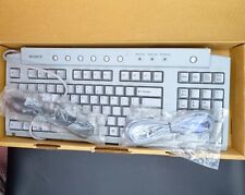 Vintage NOS Sony PCVA-KB 1P/UB Wired Laptop Computer Keyboard Gray 16.5