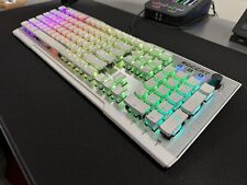Roccat Vulcan 122 AIMO White Silver Wired RGB Mechanical Gaming Keyboard Used picture