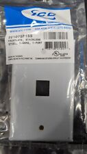 ICC IC107SF1SS Stainless Steel WHITE 1 Port Face Plate (633758012416) picture
