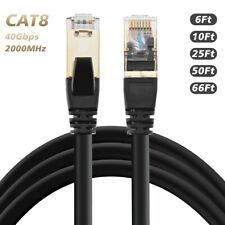 New CAT 8 Ethernet Cable 40Gbps 2000Mhz High Speed Gigabit SSTP LAN Network Lot picture