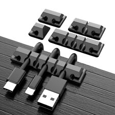 5 Pack Self Adhesive USB Cable Cord Wire Organizer Management 7-5-3-2-1 Slots picture
