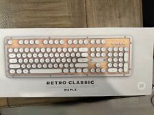 Azio Retro Classic Bluetooth (Maple) - Wireless/USB Wired Maple Wood Vintage picture