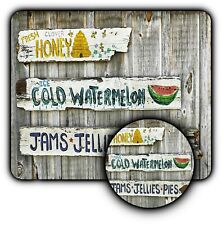 Mouse Pad Sign + Coaster - Rustic Style - Honey Jams - 1/4