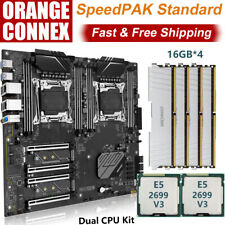 X99 Motherboard LGA 2011-3 Dual Xeon E5 2699 V3 CPU 64GB DDR4 2133MHz Combo Kit picture