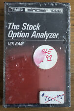 The Stock Option Analyzer TIMEX SINCLAIR 1000 16K RAM Tape Software New Sealed picture