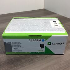 Genuine Lexmark 24B6516 Cyan Toner Cartridge - NEW SEALED picture