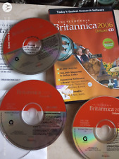 ENCYCLOPEDIA BRITANNICA  2006 DELUXE 3-DISC CD PC SOFTWARE picture