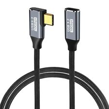 90 Degree Elbow USB C Extension Cable, 10Gbps USB3.2 Gen2 Cable, Right Angle ... picture
