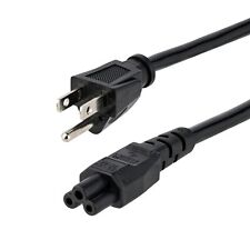 3ft (1m) Laptop Power Cord, NEMA 5-15P to C5 (Mickey Mouse), 10A 125V, 18AWG,... picture