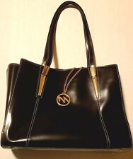 McKlein Aldora Womens Black Leather Laptop Tablet Travel Bag Briefcase Purse  picture