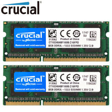 CRUCIAL DDR3L 1333Mhz 8GB 16GB 32GB 2Rx8 PC3L-10600S SODIMM Laptop Memory RAM picture