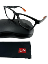 Ray Ban NEW Black Square Fashion Frames 55-17-145 Eyeglasses RX7025 Demo Lens picture