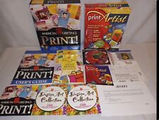LOT (2) Print Artist 2002 Version Gold Edition PC CD + American Greetings Print picture