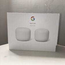 Google Nest GA00822-US AC2200 Mesh WiFi Router & Point - 2 Pack, Snow White picture