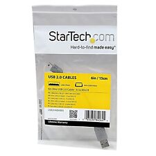 StarTech.com 6 in. USB to Mini USB Cable - USB 2.0 A to Mini B - Gray - Mini USB picture