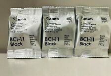 New Genuine Canon BCI-11 Black 3PK Ink Cartridges, BJC-50 Color Ptr, BAG picture