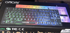 CHONCHOW RGB Compact Gaming Keyboard, USB Wired 87 Keys Gaming Keyboard LED R... picture