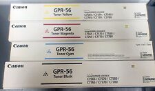 GPR-56 Canon  Set  Yellow Magenta Cyan and Black Toner Cartridges  New - Sealed picture
