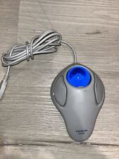 Kensington Orbit Vintage Track Ball Mouse Model 64226 USB Wired Blue Ball picture