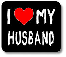 I Love Heart My Husband Mouse Pad Non-Slip 1/8in or 1/4in Thick picture