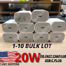 1/10X 20W Fast Charger PD USB C Power Adapter For iPhone 14 13 12 11 8 iPad LOT picture