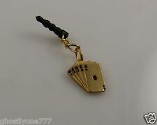 Poker cards cell phone or fits Ipad charm ear cap dust plug royal flush gambling picture