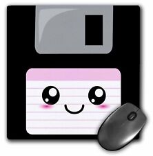 3dRose Kawaii Cute Happy Floppy Disk - Retro computer Nerd - Japanese Anime smil picture