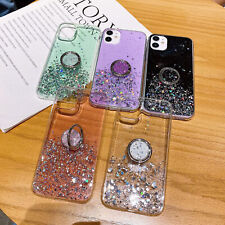 Bling Glitter Ring Stand Cover Case For 11 12 13 14 15 Pro Max XR XS 7 8  picture