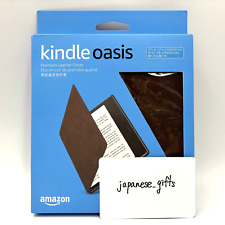 Amazon Premium Leather Cover Case for Kindle Oasis brown (9th gen 10th gen) picture
