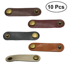 Leather Cord Straps Leather Earphone Winder Cord Organizer Cord Organizer Clips picture