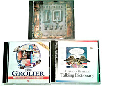 Vintage Software Lot: Personal IQ Test, Talking Dictionary, 1998 Encyclopedia picture