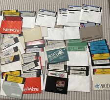 Vintage Software Lot Floppy Disks 5.25 VGA Drivers Print Shop Norton Untested picture