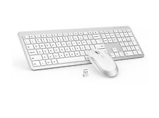 Low Profile Wireless Keyboard Mouse Combo, Seenda Ultra Slim Quiet Keys  picture