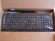 Vintage Gateway Keyboard Black Wired PS2 Model KB-0047 - NEW picture