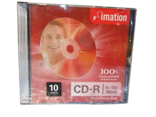 Imation 10 pack CD-R 1x-52x 700MB Music Photos Data PACK NEW Sealed picture
