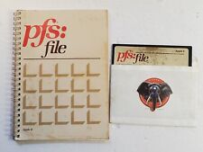 Vintage Apple II PFS File Manual and 8