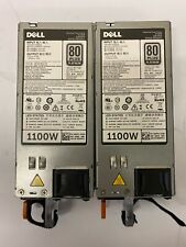Used Lot of 2 Dell PowerEdge E1100E-S0 1100W 80+ Platinum Power Supply picture