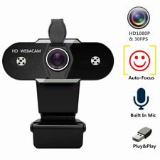 YouYeap Microphone Noise-Canceling 1080P HD Streaming Web Webcam - Black picture