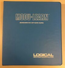 Vintage 1977 Logical Service Inc MODU-LEARN Microcomputer Software Course Binder picture