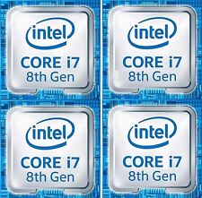 Intel Core i7 8th Gen CPU Sticker Laptop/PC Desktop Badge Label Decal Emblem picture